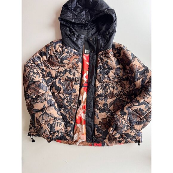 MARC CAIN SPORT TS 12.07 W11 Reversible Floral Camo Printed Puffer Coat, Size S - Picture 7 of 15